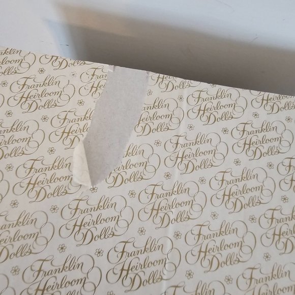 NIB Franklin Heirloom Dolls Dorothy Wizard of Oz with Toto Ruby Red Shoes Basket - Picture 11 of 11